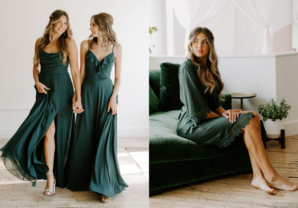 Forest Green Bridesmaid Dresses