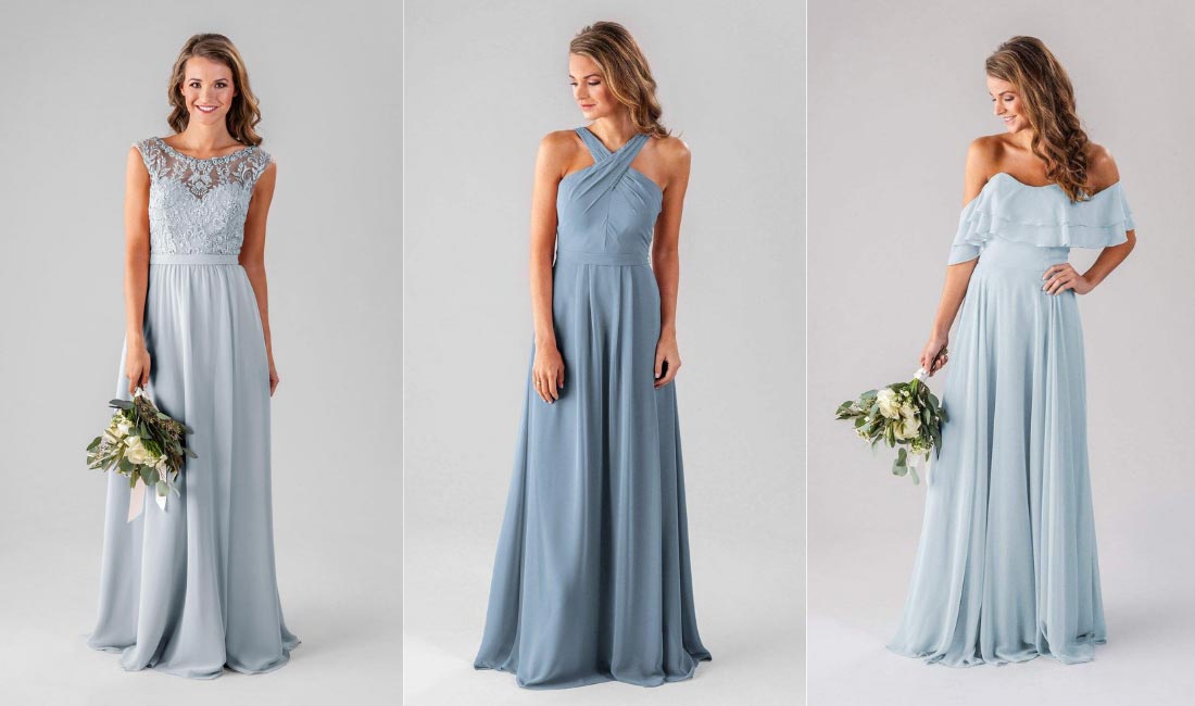 Kennedy Blue Bridesmaids Dresses in Shades of Blue