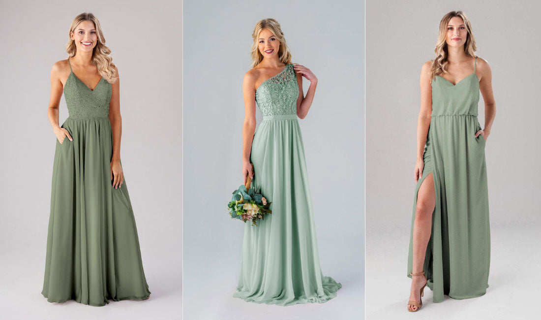 Kennedy Blue Green Bridesmaid Dresses