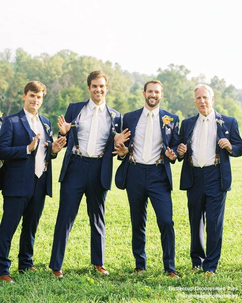 Light Yellow Groomsmen Ties