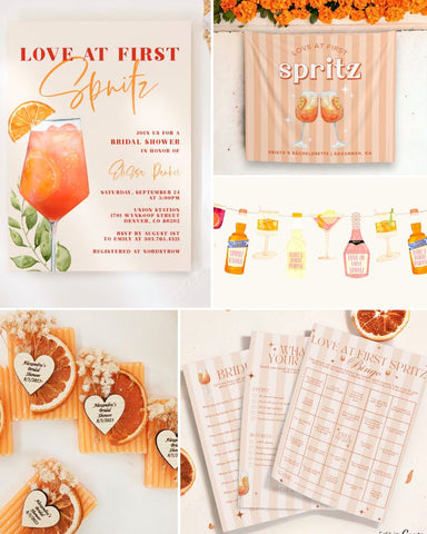 Aperol Spritz Bridal Shower Theme