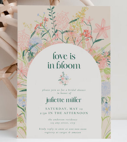 Love is in Bloom Bridal Shower Invitation