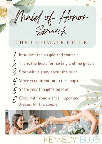 how to write a maid of honor speech examples