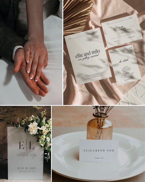 Minimalist Modern Wedding Theme Idea