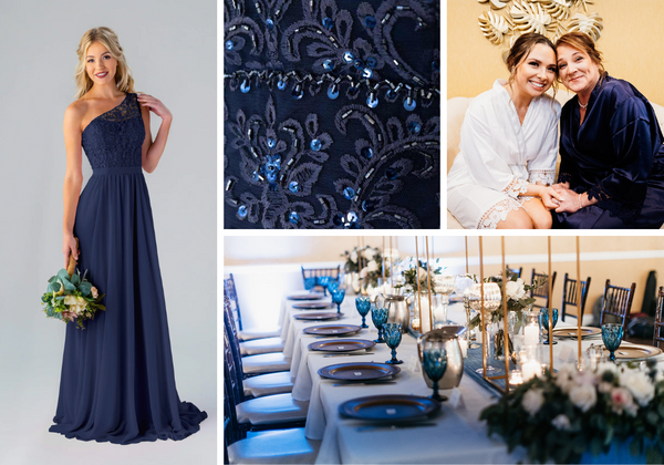 Navy Blue Bridesmaid Dresses