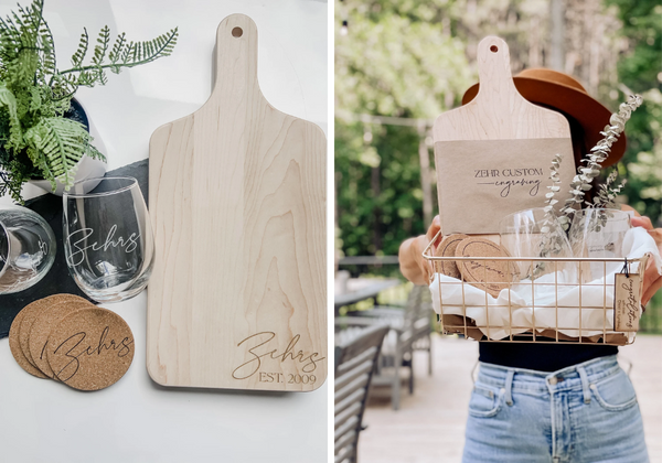 Personalized Charcuterie Board Wedding Shower Gift