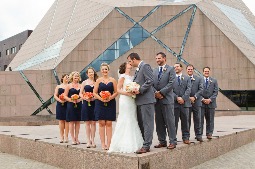 navy blue wedding outfit