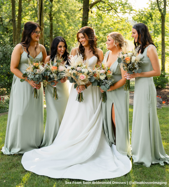 Satin Bridesmaid Dresses