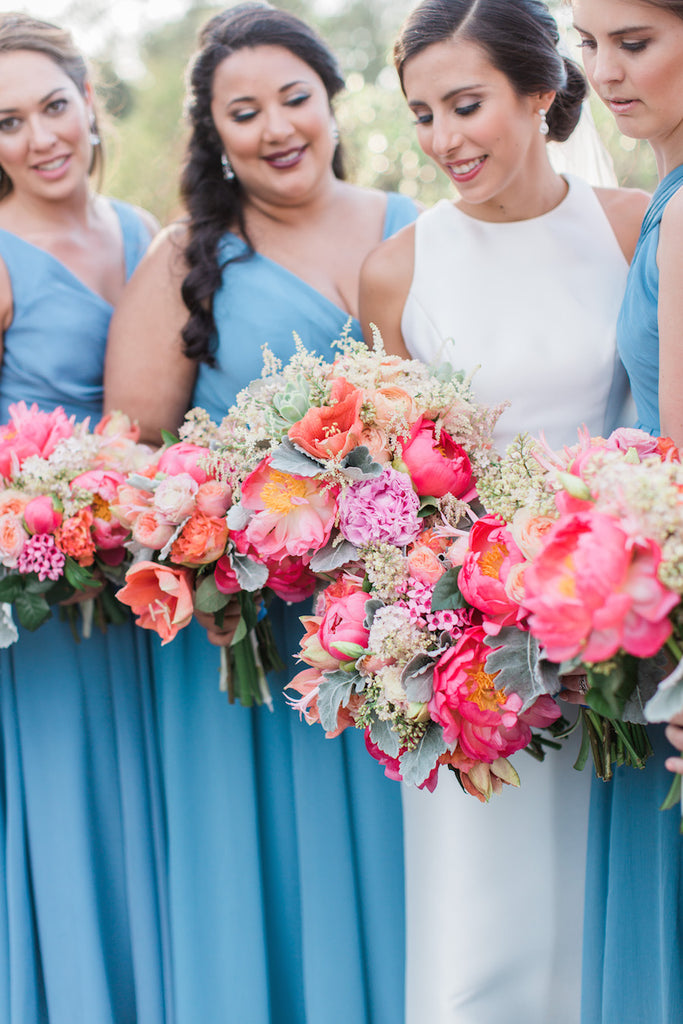 Bridesmaid Group Shot | Sindy + Trey Wedding | Kennedy Blue Wedding 