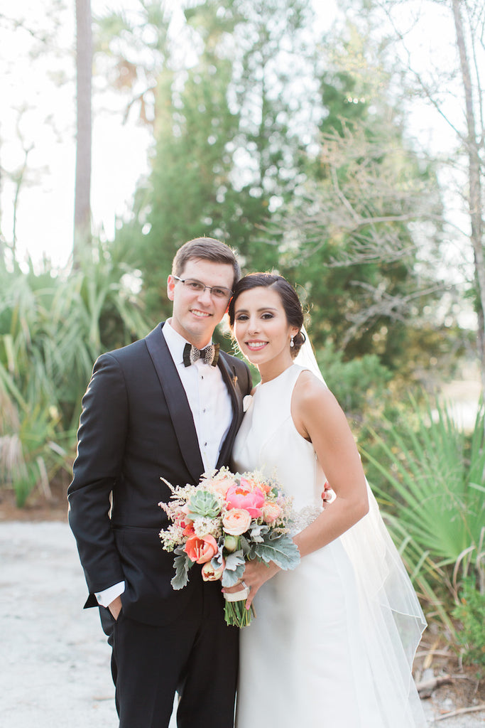 Couple Shot before ceremony | Sindy + Trey Wedding | Kennedy Blue Wedding 