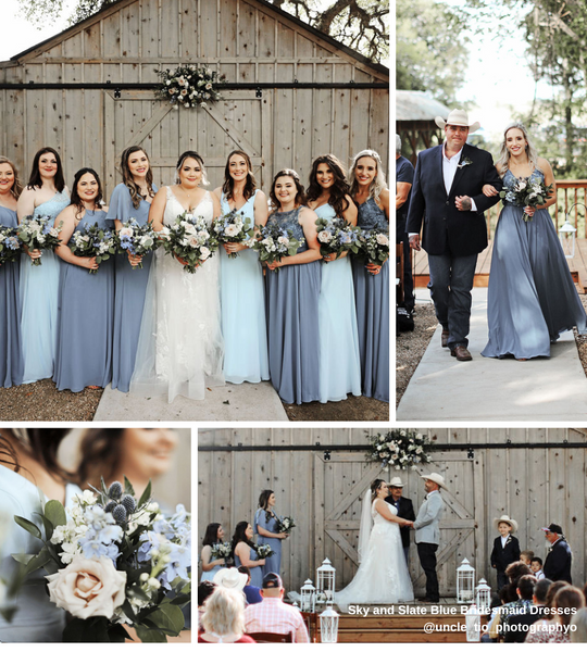 Light Blue Bridesmaid Dresses