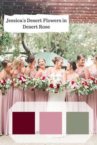 dusty rose mauve bridesmaid dresses