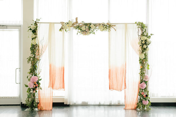 A gorgeous ceremony backdrop | Floral Graffiti Inspiration at The Big Fake Wedding