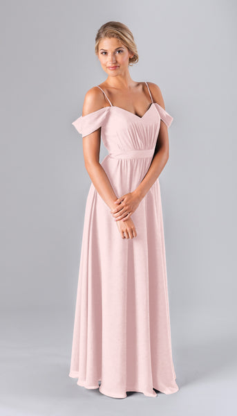 pink boho bridesmaid dress