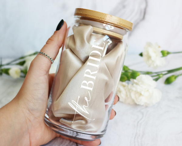 bride iced coffee cup