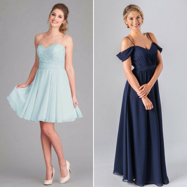 Your bridesmaid dresses for your destination wedding can be anything from short to long to mix and match! | Your Ultimate Guide to Destination Weddings | Kennedy Blue