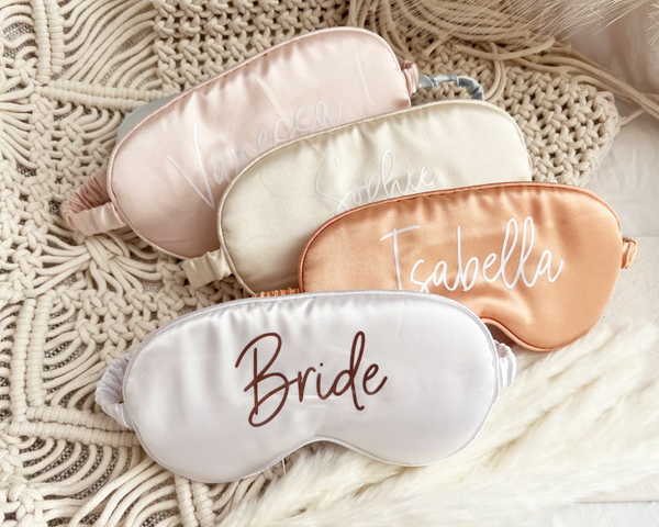 personalized bride eye masks bachelorette