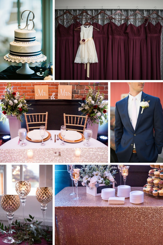 Bordeaux and Navy wedding color palette! | 2018 Wedding Color Palettes To Inspire Your Big Day | Kennedy Blue