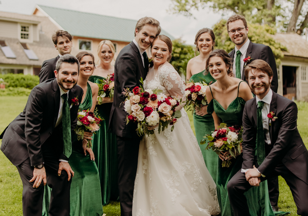 Velvet Bridesmaid Dresses for Winter Weddings