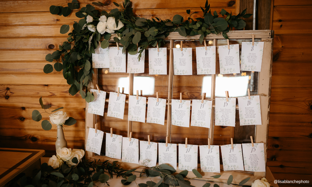 Wedding Escort Cards and Seating Charts