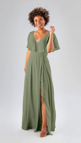 bridesmaid dress olive green Big sale ...