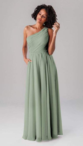 sage green gown