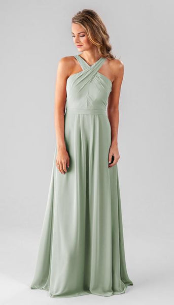 silver sage green dress