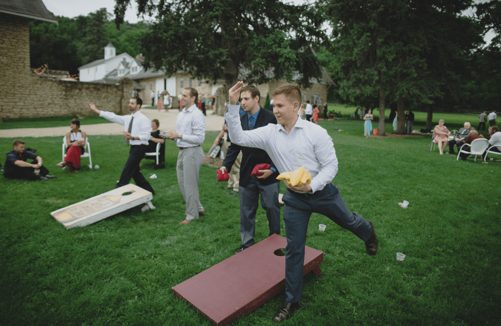 Play fun yard games at your outdoor wedding! | Fun Ideas for Your Dream Outdoor Wedding | Kennedy Blue
