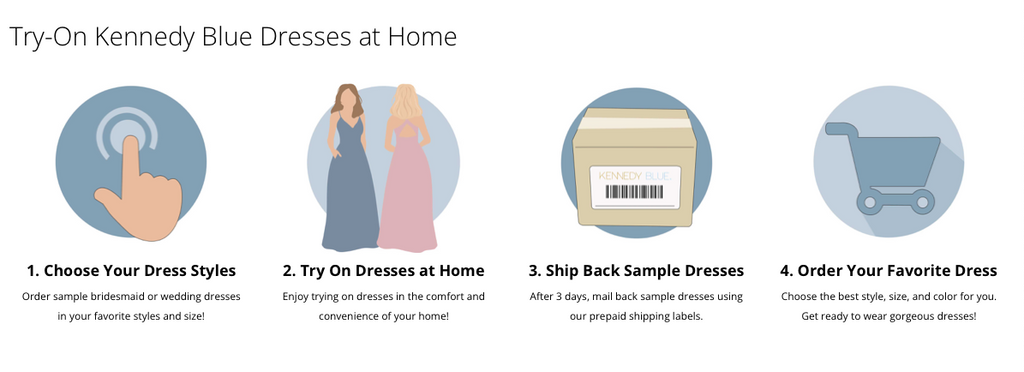 Kennedy Blue Try At Home Bridesmaid Dresses