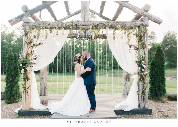 A beautiful bohemian style outdoor wedding with flower crowns | Kennedy Blue