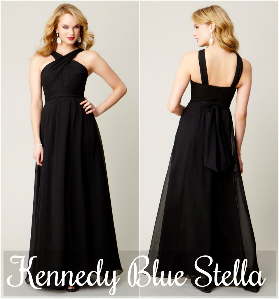 Dress your 'maids to impress in this stunning long, chiffon bridesmaid dress, Stella. | 5 Most Romantic Bridesmaid Dresses