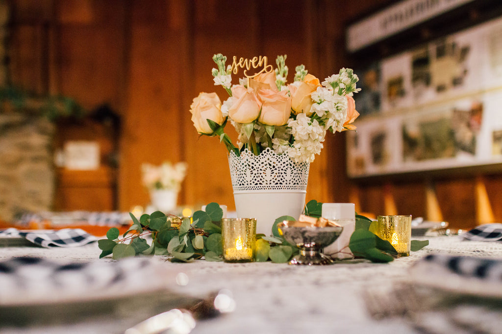 Look at these beautiful centerpieces! | A Charming Tennessee Wedding | Kennedy Blue 
