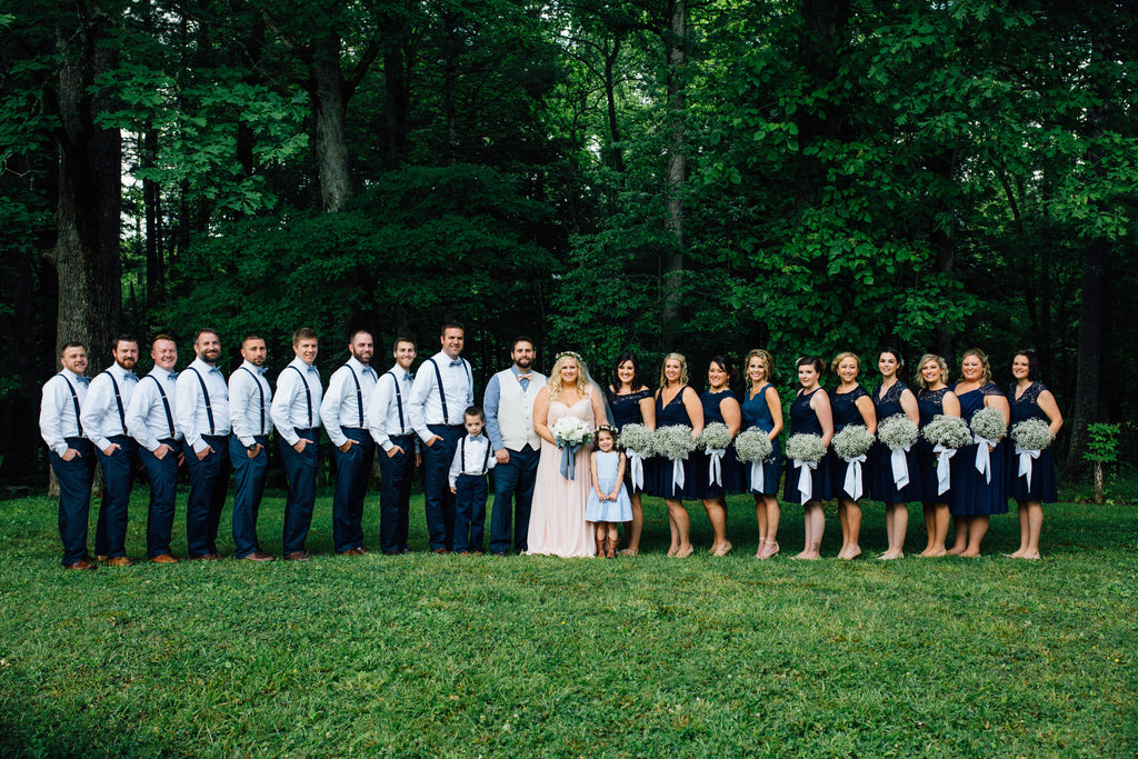 Look at this awesome bridal party! | A Charming Tennessee Wedding | Kennedy Blue 