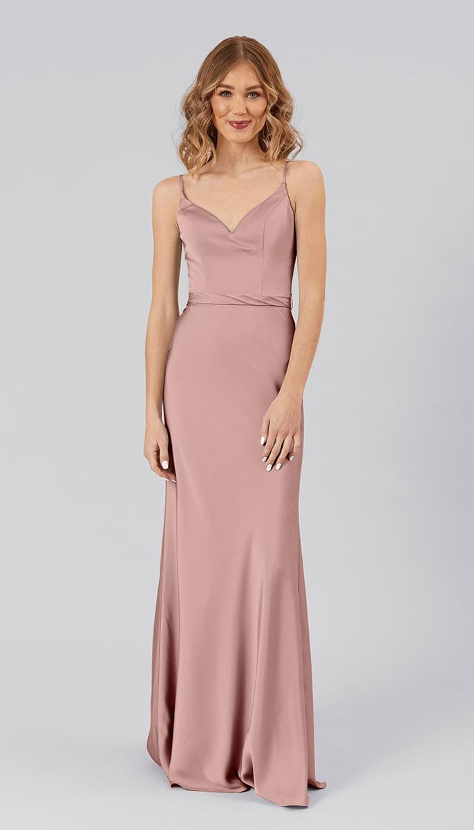 dark dusty rose bridesmaid dresses