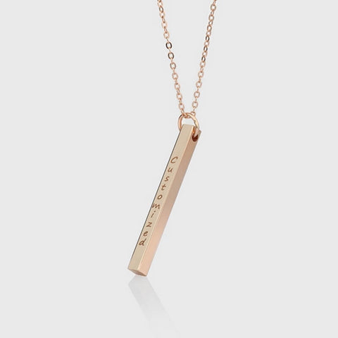rose gold coordinates necklace by OurCoordinates