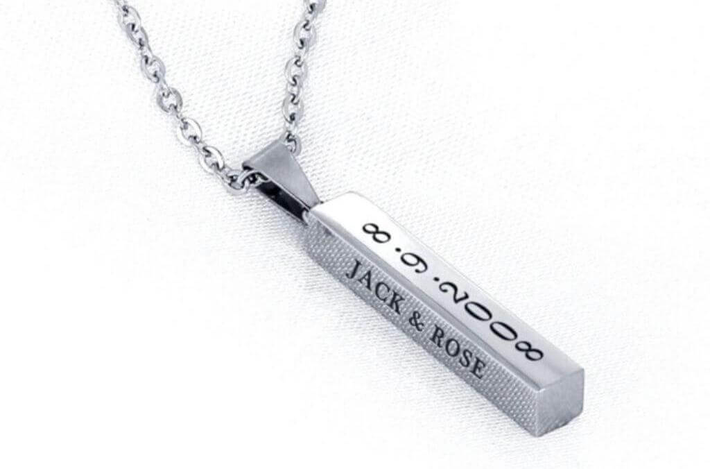 engraved necklace from OurCoordinates