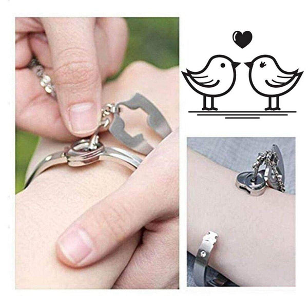 Stainless Steel Couple Jewelry Set With Lock Key Pendant Bangles, Couple  Necklace Bracelet Perfect For Boyfriend, Girlfriend, Birthday, Valentines  221W From Qytyo, $13.51 | DHgate.Com