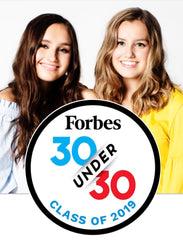 Image of Caroline and Isabel on Forbes 30 Under 30.