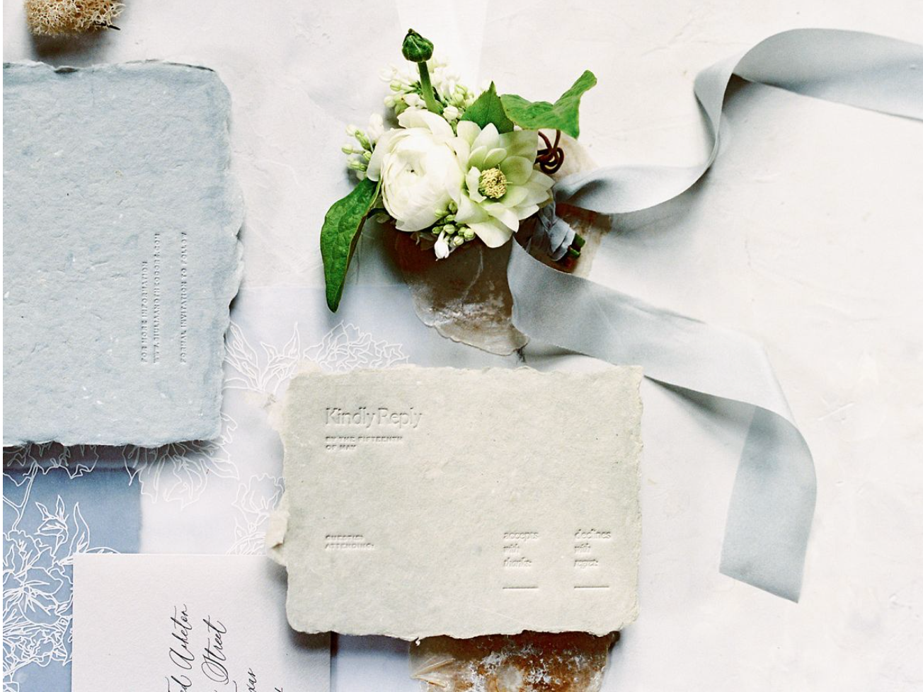handmade paper wedding invitations