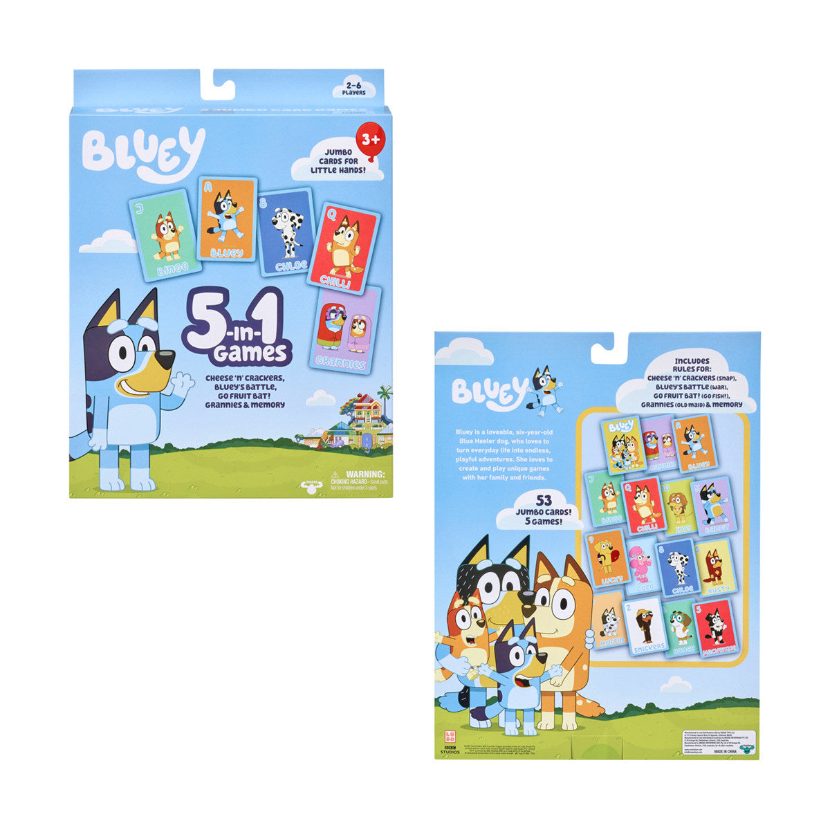 Bluey | 5-in-1 Game Set – Kids Play Toys