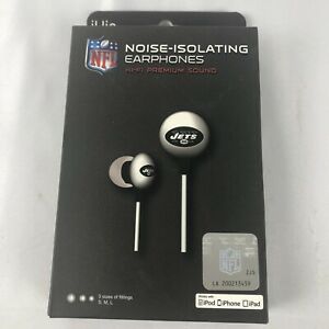 NFL New York Jets iHip Noise-Isolating Earphones- SALE