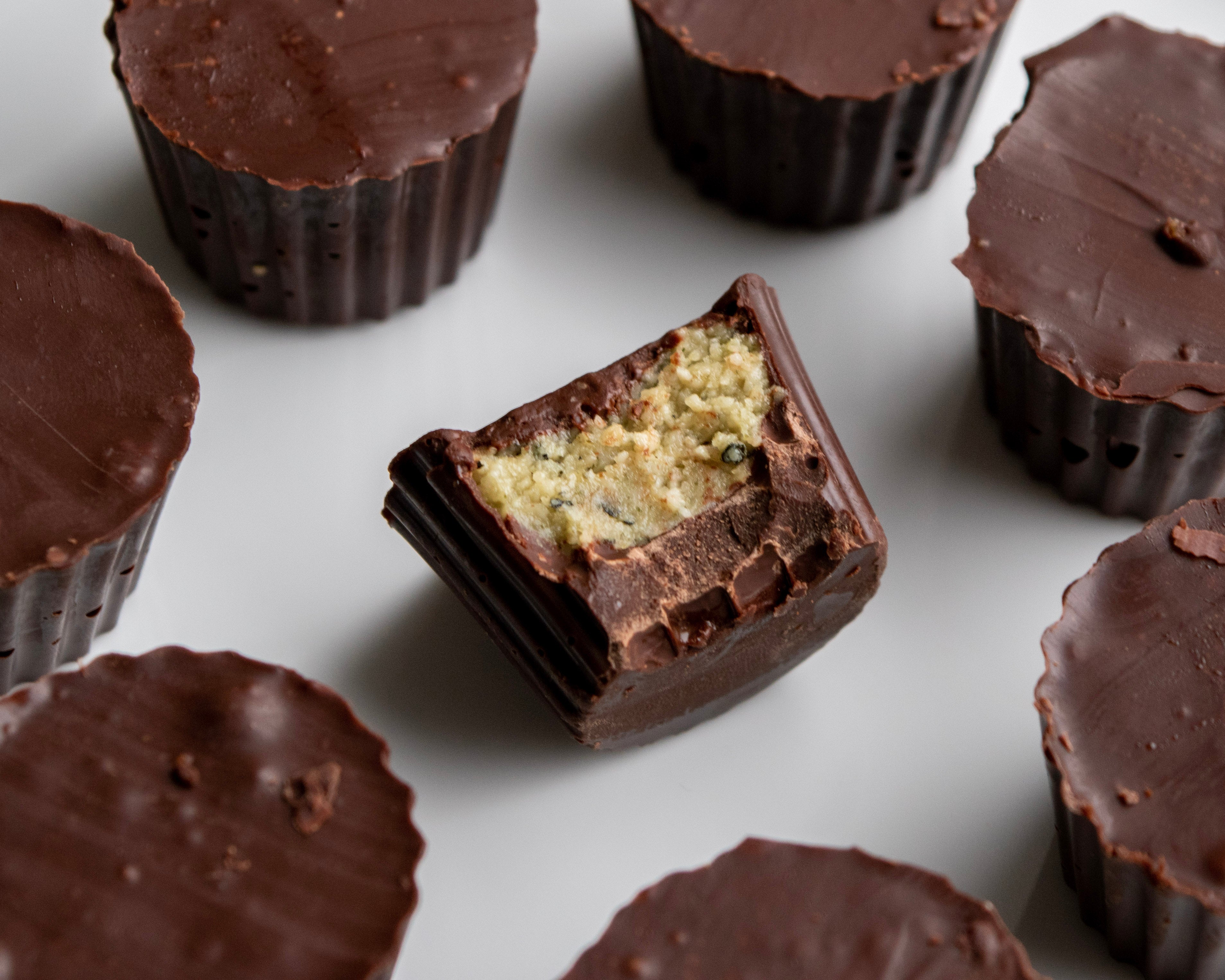 Chocolate Pumpkin Seed Butter Cups 