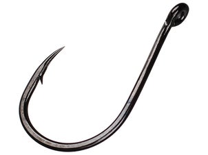 Alwonder 50 Pack Fishing Octopus Hook Live Bait Hook Black Nickel