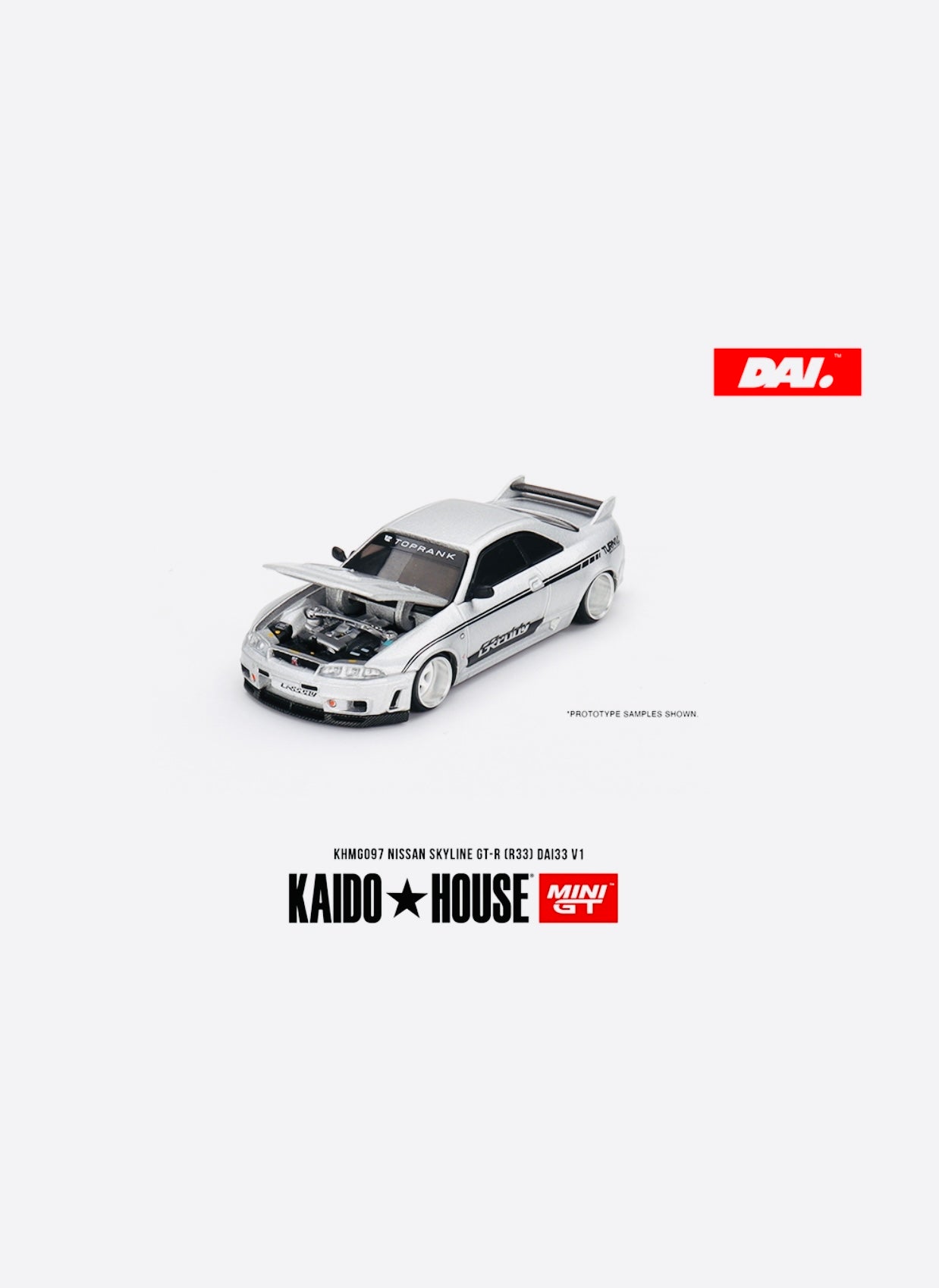 Mini GT X Kaido House Collab Nissan Skyline GTR (R33) DAI33 V1 #097