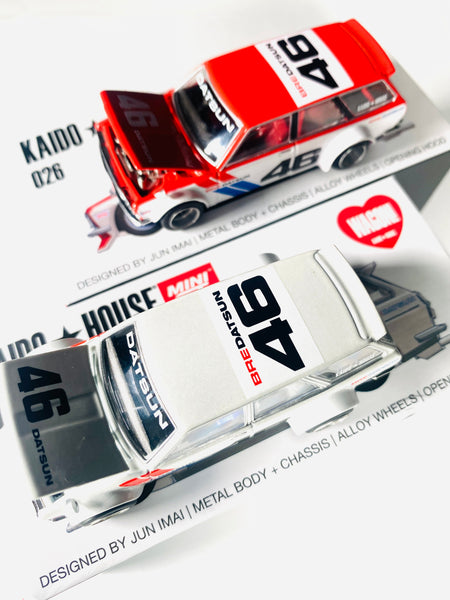 MINI GT KAIDO HOUSE & MINI GT COLLAB BRE DATSUN 510 PRO STREET