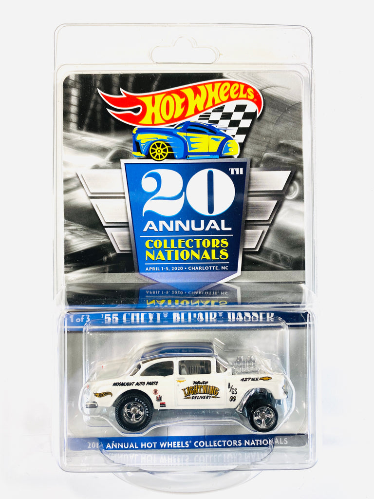 HOT WHEELS 20TH ANNUAL COLLECTORS NATIONALS CONVENTION ‘55 CHEVY BEL-AIR  GASSER