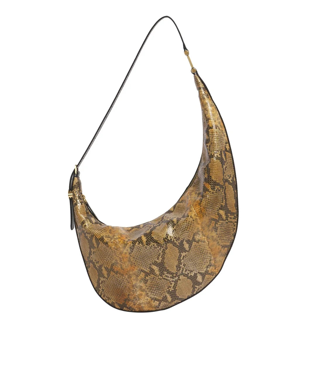 Amber Python Dot Small Hobo Bag