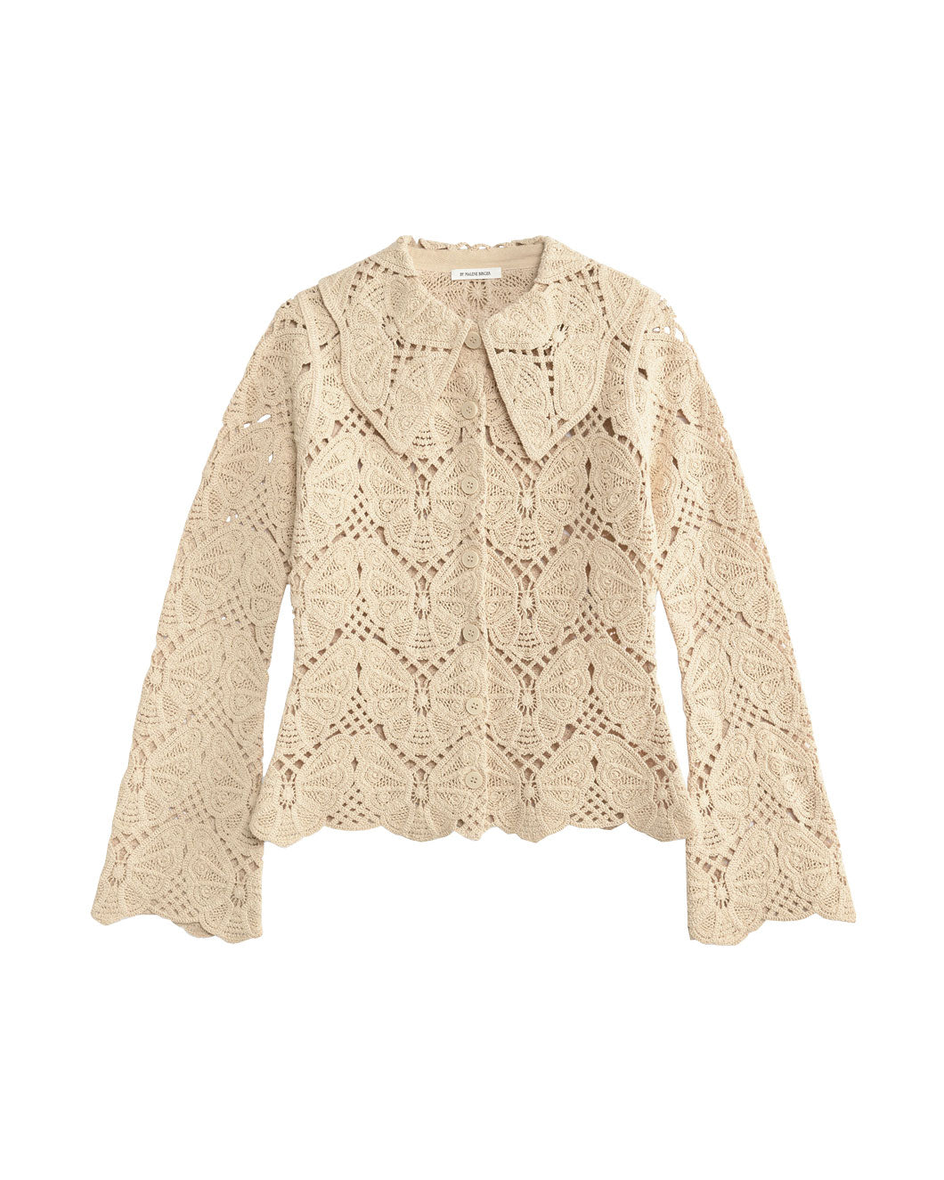 By Malene Birger Gwenevere Crochet Shirt In White