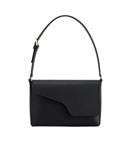 atp atelier caselle black leather shoulder bag