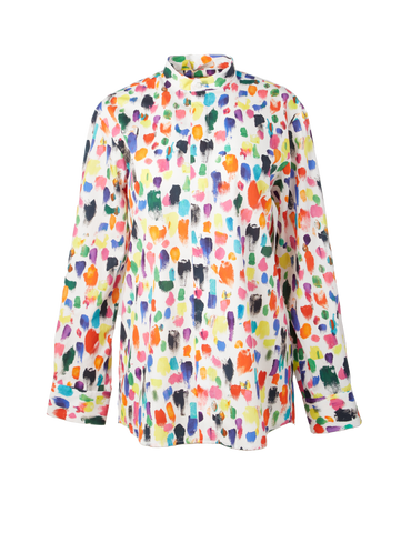 christopher kane neon smudge shirt